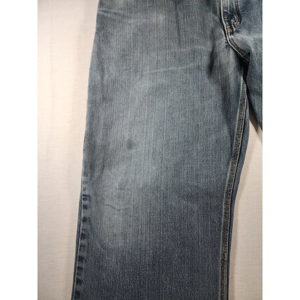 Carhartt Jeans Mens 40x34 Relaxed Fit Straight‎ Leg Denim Workwear Trashed Stain